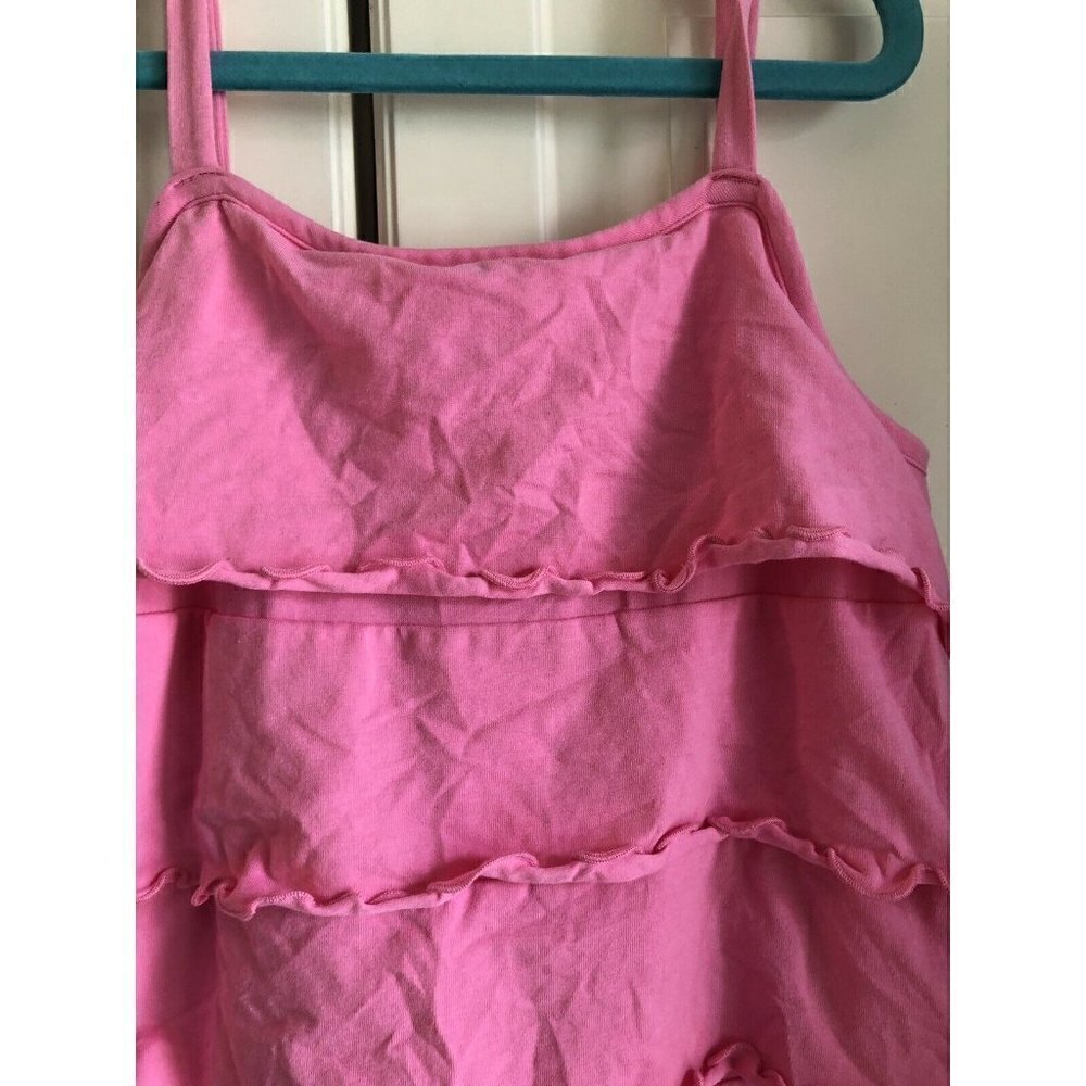 120 Pink Hanna Andersson Ruffled Cotton Dress 6